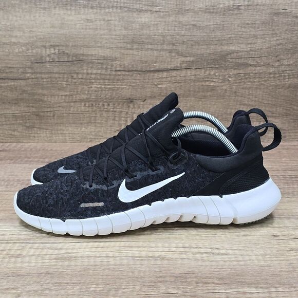 Nike Free RN 5.0 Next Nature Men's Sz 10.5 Black White Running Shoes (CZ1884-001 - Picture 3 of 9